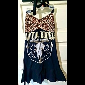 Dimmu Borgir halter dress metal band tee